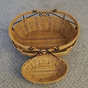 Princess House Rattan Basket Set.